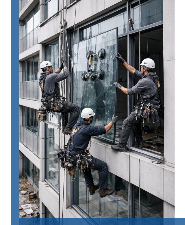 Фасадное остекление и монтаж витражей зданий в Борисоглебске под ключ
