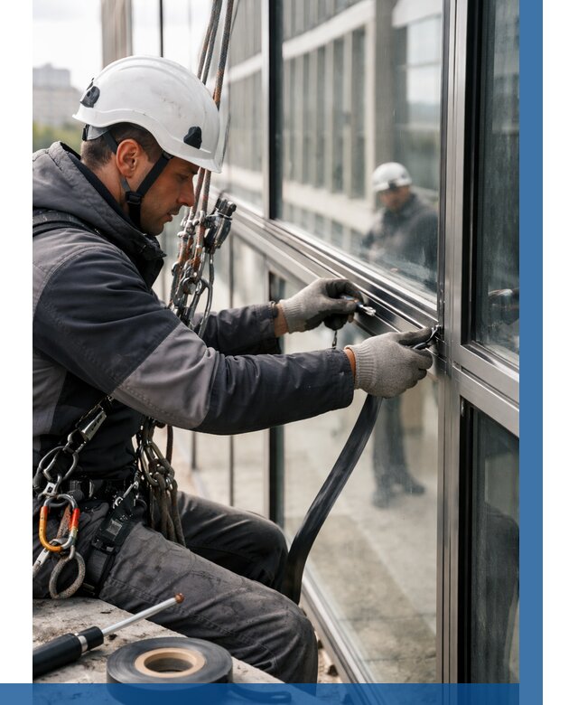 Ремонт витражных конструкций в Борисоглебске от 3641 р. | ВЫСОТНИК-Брс