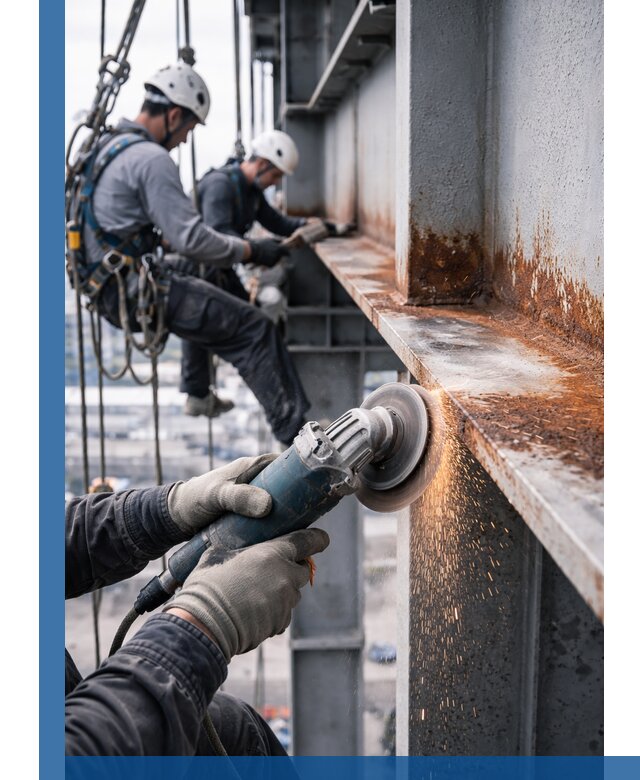 Зачистка металла от ржавчины и подготовка поверхностей в Борисоглебске