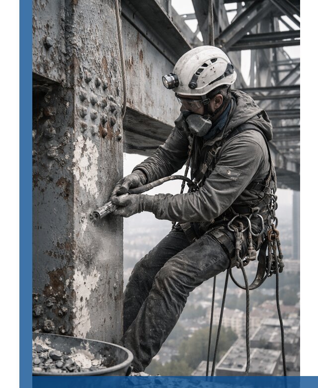 Удаление старой краски с металлических конструкций в Борисоглебске