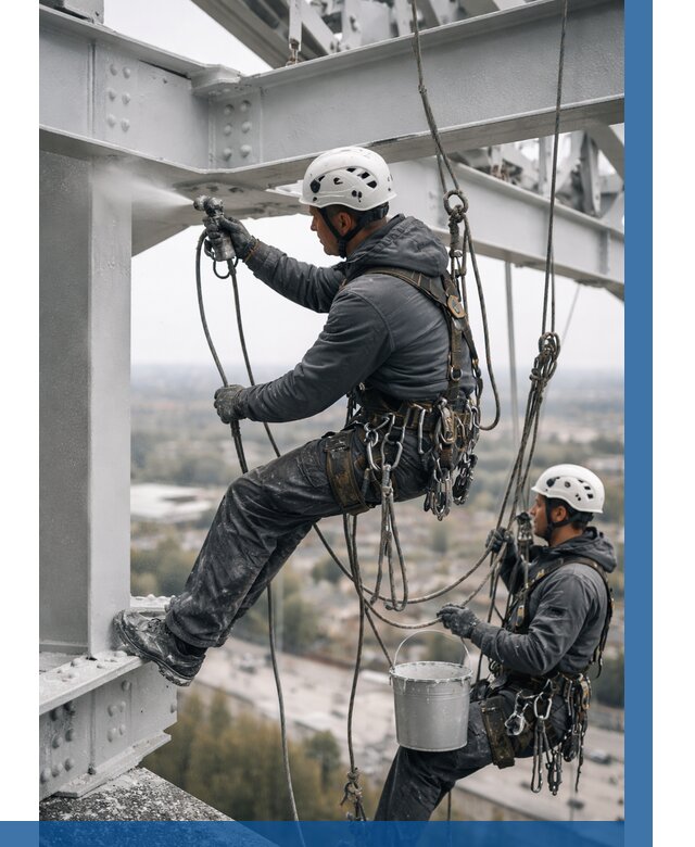 Покраска металлоконструкций на высоте в Борисоглебске 364 р |ВЫСОТНИК-Брс