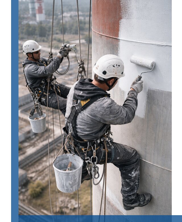 Покраска дымовых труб в Борисоглебске: антикоррозийная защита и восстановление