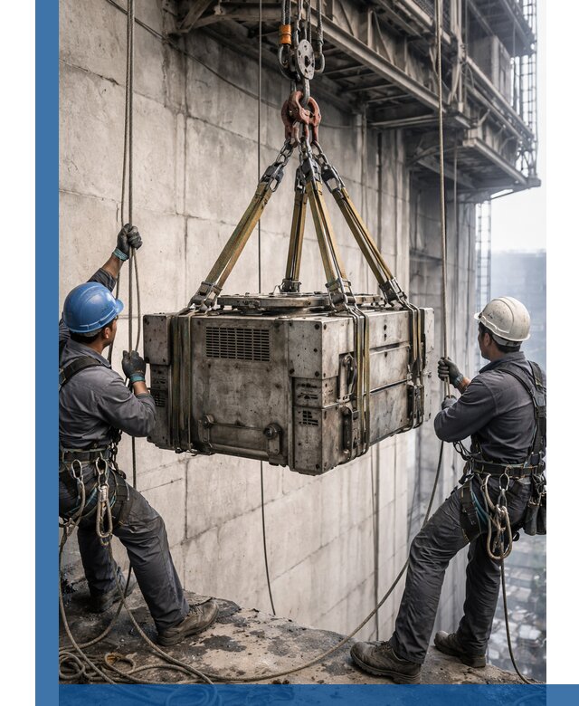 Такелажные работы на высоте, подъем и монтаж грузов в Борисоглебске