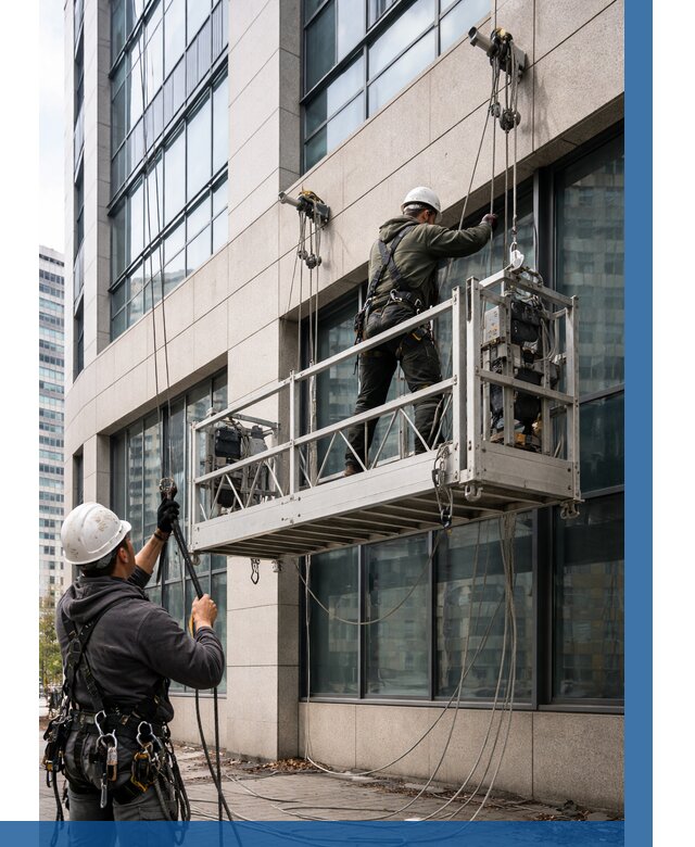 Монтаж и подъем фасадной люльки в Борисоглебске от 12485 р. | ВЫСОТНИК-Брс