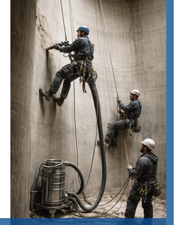 Зачистка силосов в Борисоглебске от 4682 р. Договор и смета ВЫСОТНИК-Брс