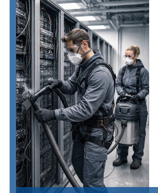 Обеспыливание серверной комнаты в Борисоглебске, профессиональная очистка