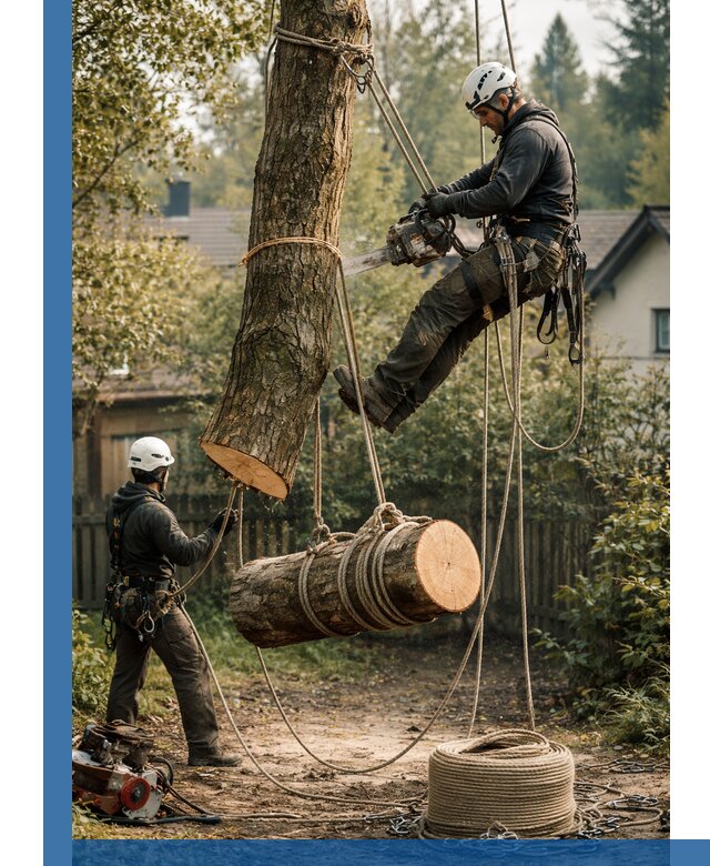 Валка деревьев частями в Борисоглебске, безопасно и аккуратно