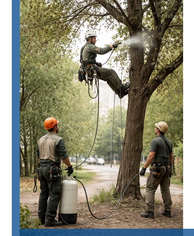 Обработка деревьев от вредителей в Борисоглебске профессиональная защита