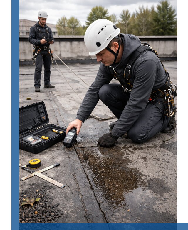 Обследование кровли на протечки и выявление дефектов в Борисоглебске