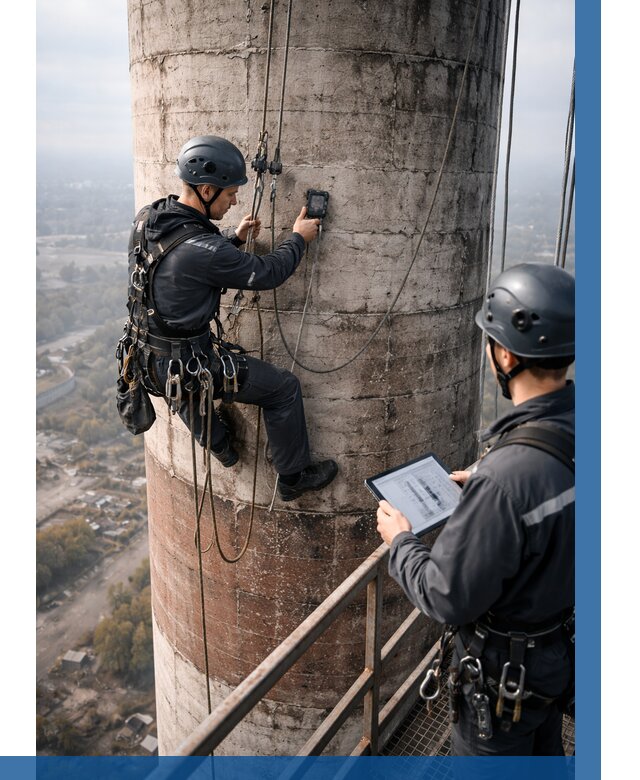 Обследование дымовой трубы в Борисоглебске от 8323 р. | ВЫСОТНИК-Брс