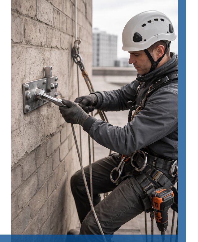 Установка анкерных точек в Борисоглебске от 3641 р. | ВЫСОТНИК-Брс